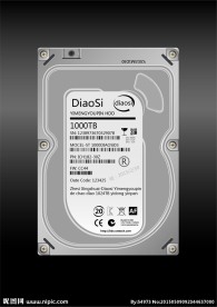 机械硬盘 Ai矢量图