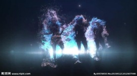 动感舞蹈人影闪动素材(含音乐