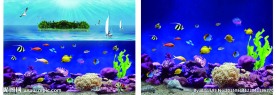 鱼缸背景图