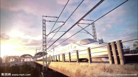 高铁动画max场景