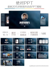 深蓝严谨个人毕业求职竞聘简历