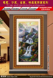 巨幅聚宝盆油画