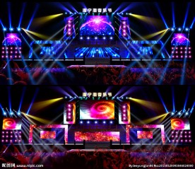 音乐节舞美 炫丽舞台