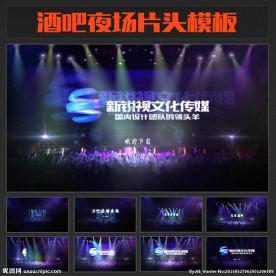 酒吧夜场LOGO片头模板