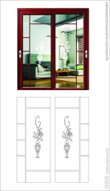 玻璃移门矢量图