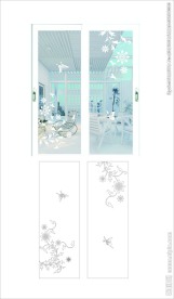 玻璃移门矢量图