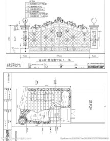 铁门设计CAD图纸