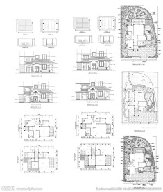 别墅洋房建筑CAD图纸