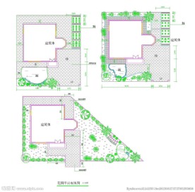 别墅园林建筑设计CAD图纸
