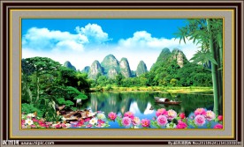 迎客松风景