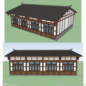 民居建筑草图大师SU模型