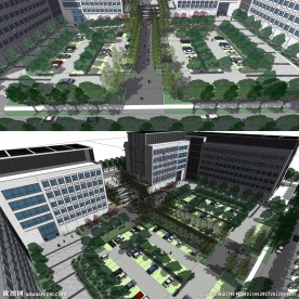 广场庭院模型草图大师SU