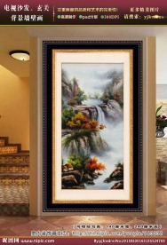 玄关聚宝盆风水画