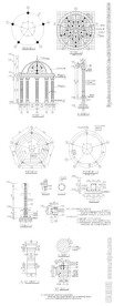 欧式亭子建筑施工图