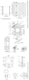 园林亭子建筑CAD图
