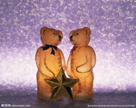 圣诞节 情人节 背景 小熊