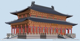 大雄宝殿3D模型