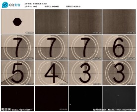 怀旧式舞台演出LED倒计时视频