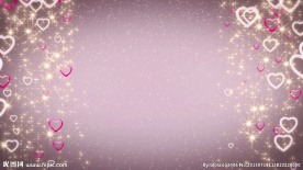 爱心特效背景