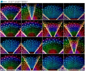 中式婚礼孔雀开屏led大屏视频