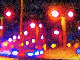 灯光色彩画