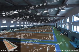羽毛球馆效果图