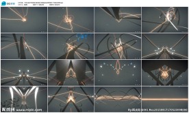 节奏线条跳动线条led动态背景