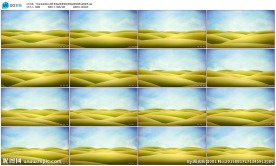 绿地小清新舞歌曲led背景视频