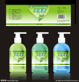 洗手液标贴设计