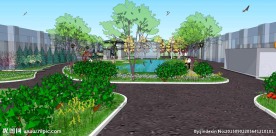 SketchUp园区模型