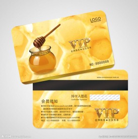 蜂蜜会员卡图片