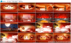 京剧脸谱戏剧人物素材LED视频