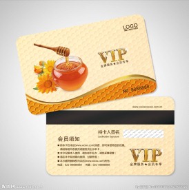 蜂蜜会员卡图片