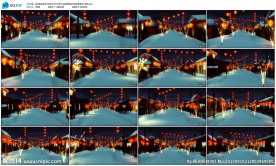 张灯结彩过年春节新年led背景