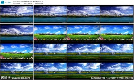 蒙古草原歌舞蒙古包LED背景