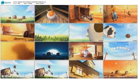 卡通奶牛农场搞笑动画LED