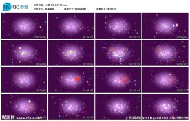 儿童卡通系列紫色LED背景视频