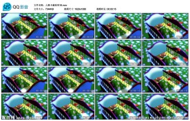 儿童卡通系列儿童节LED背景视