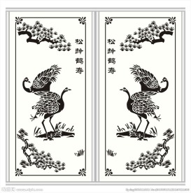 松鹤移门