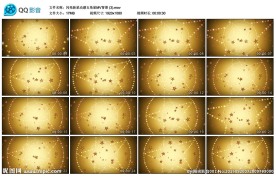 闪亮新星动感黄色五角星MV背景