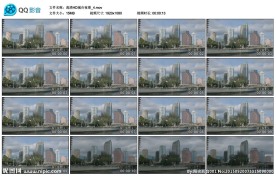 时光流逝城市风光影视素材背景