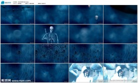 万圣节鬼门关骷髅蛛网LED背景