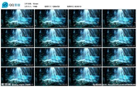 蓝色森林梦幻婚礼LED背景