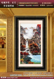 聚宝盆玄关风水画