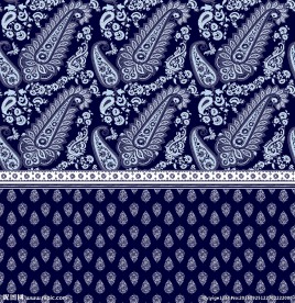 民族风图案 火腿花 分层