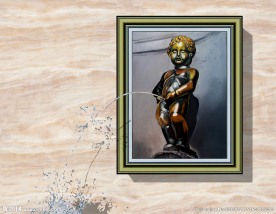 铜尿人3D立体画