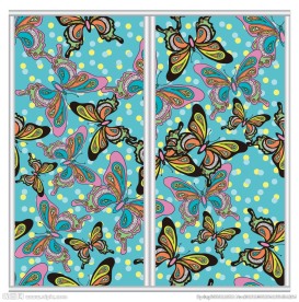 蝴蝶花纹