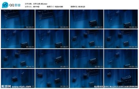 蓝色电影版背景影视素材LED