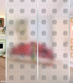 团花紧簇钛金  隔断