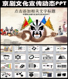 京剧演出文化工作宣传总结PPT